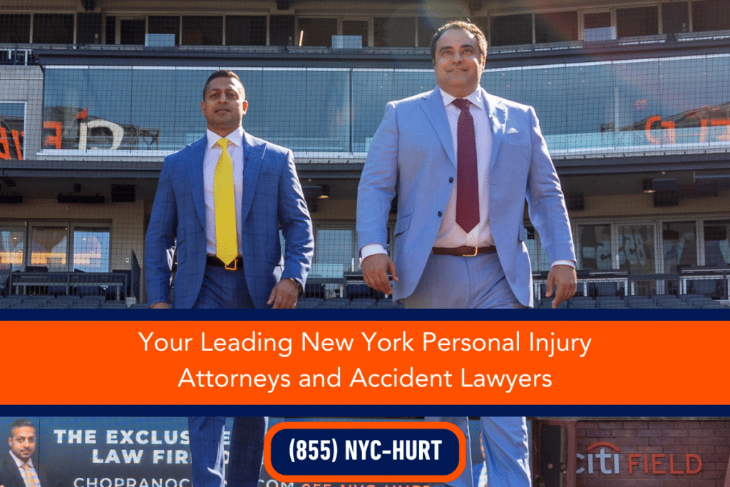 Image shows Sameer Chopra and Alex Nocerino, New York Personal Injury Attorneys