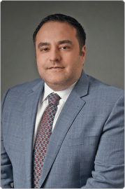 Image shows Alex Nocerino, a Personal Injury Lawyer & a Partner at Chopra & Nocerino Law Firm