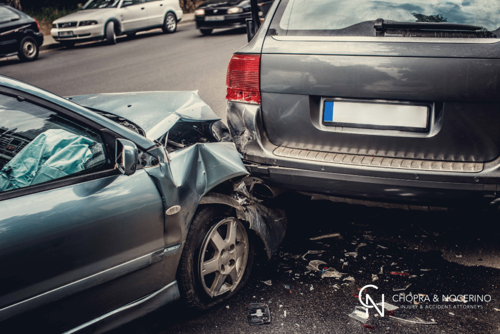 One Uber car involved in accident with another car